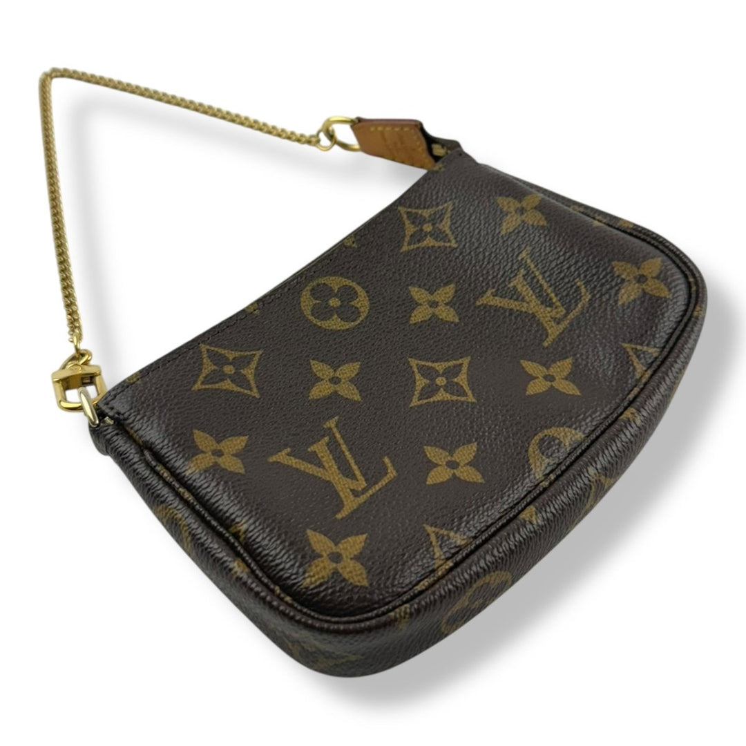 Louis Vuitton Mini Pochette Accessories Brown Monogram Bag - Lux Central