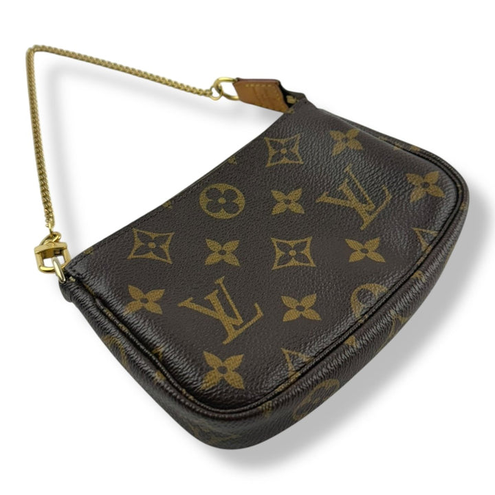 Louis Vuitton Mini Pochette Accessories Brown Monogram Bag - Lux Central