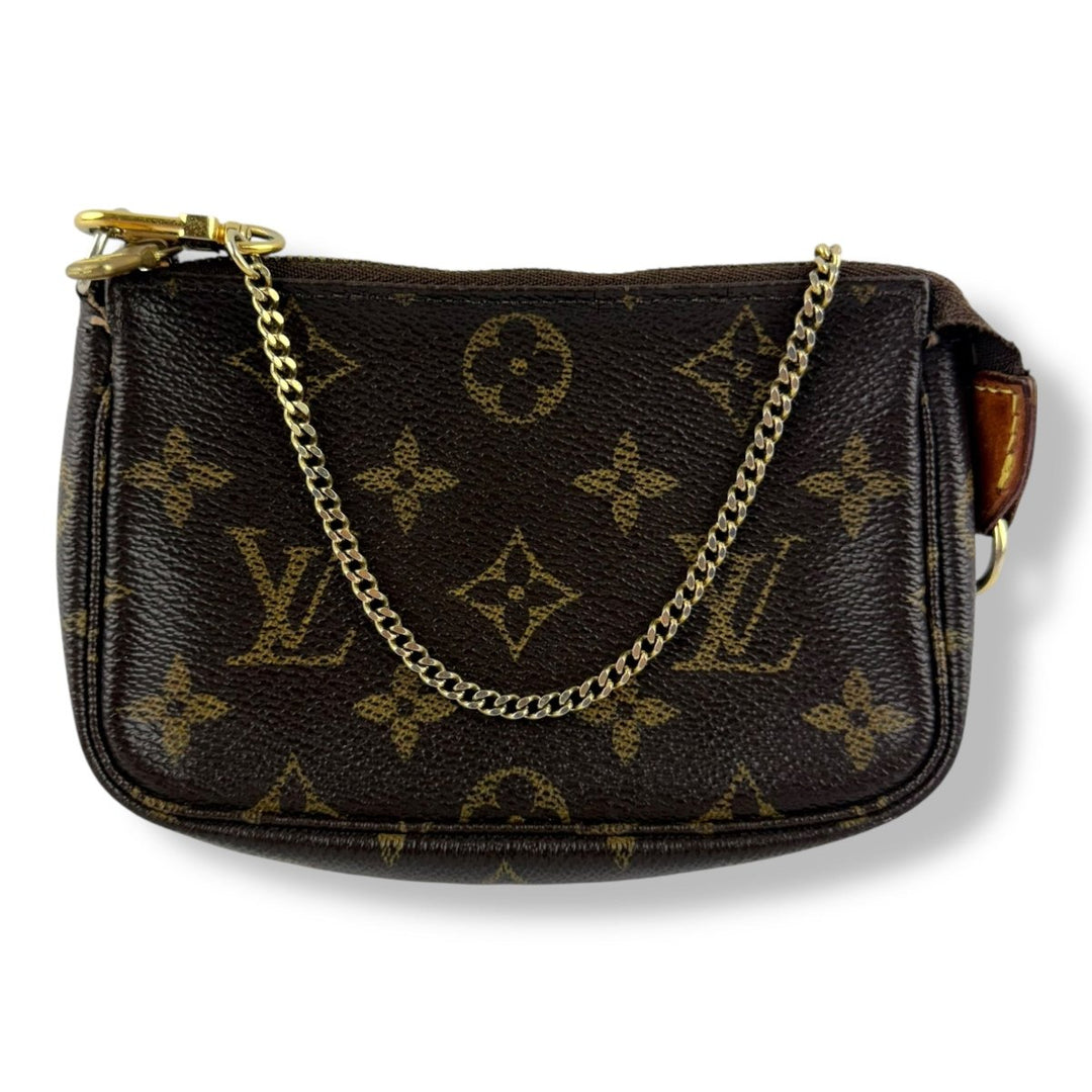 Louis Vuitton Mini Pochette Accessories Brown Monogram Bag - Lux Central