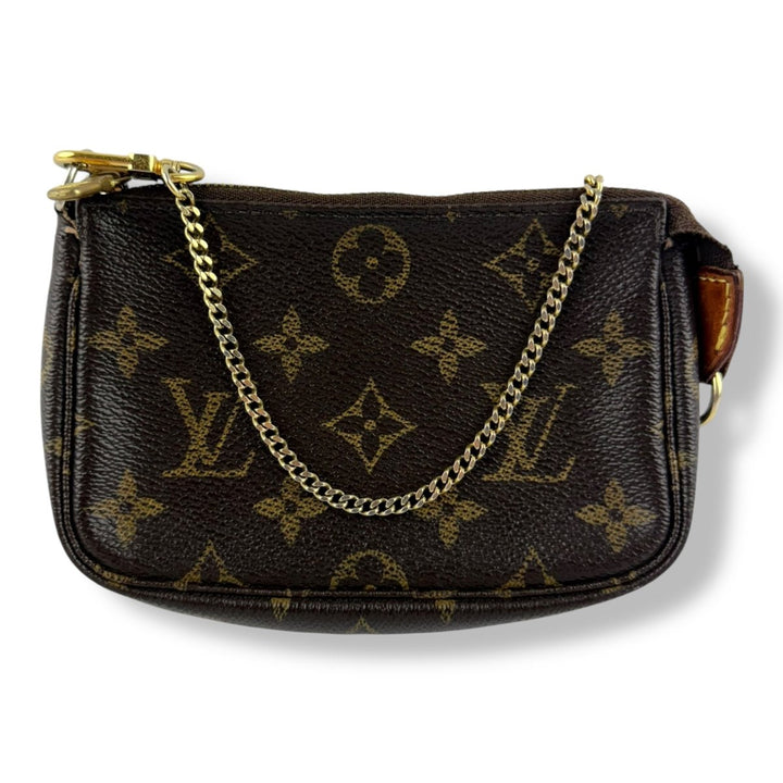 Louis Vuitton Mini Pochette Accessories Brown Monogram Bag - Lux Central