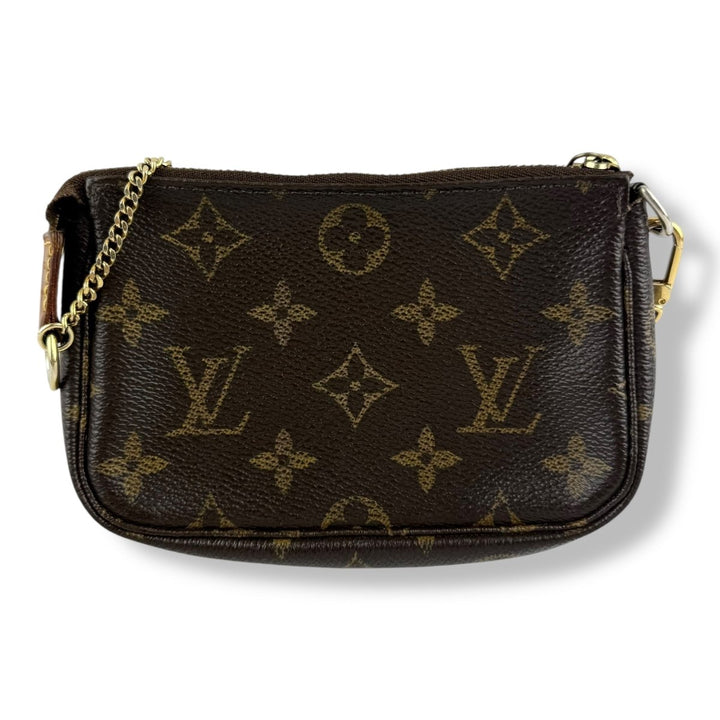 Louis Vuitton Mini Pochette Accessories Brown Monogram Bag - Lux Central