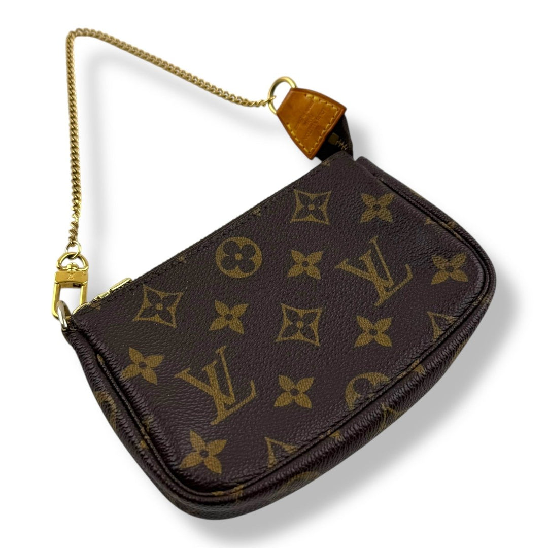 Louis Vuitton Mini Pochette Accessories Brown Monogram Bag - Lux Central
