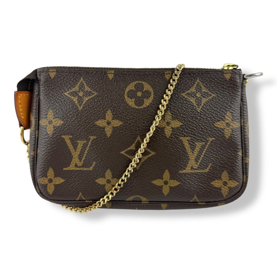 Louis Vuitton Mini Pochette Accessories Brown Monogram Bag - Lux Central