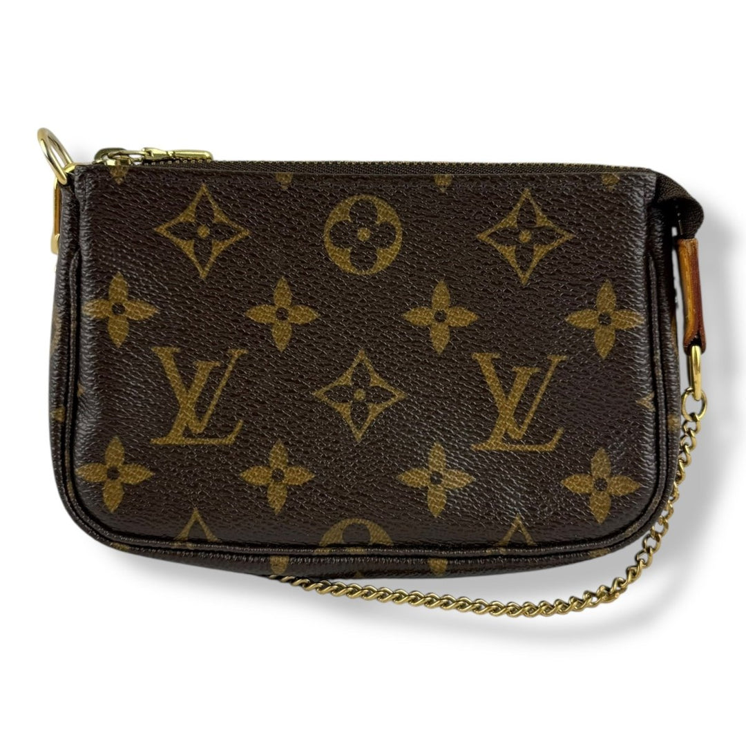 Louis Vuitton Mini Pochette Accessories Brown Monogram Bag - Lux Central