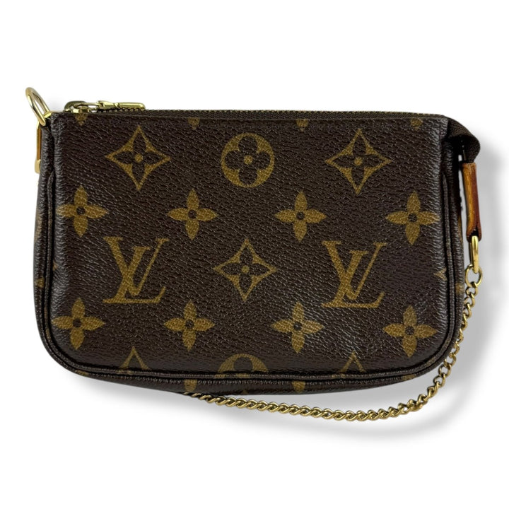 Louis Vuitton Mini Pochette Accessories Brown Monogram Bag - Lux Central