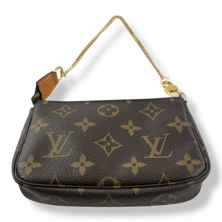 Louis Vuitton Mini Pochette Accessories Brown Monogram Bag - Lux Central