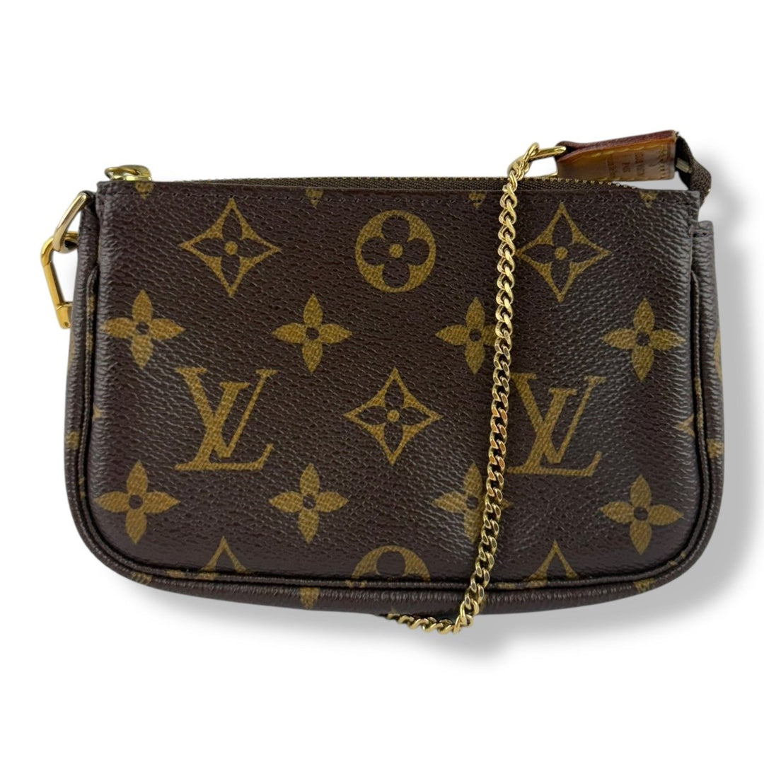 Louis Vuitton Mini Pochette Accessories Brown Monogram Bag - Lux Central