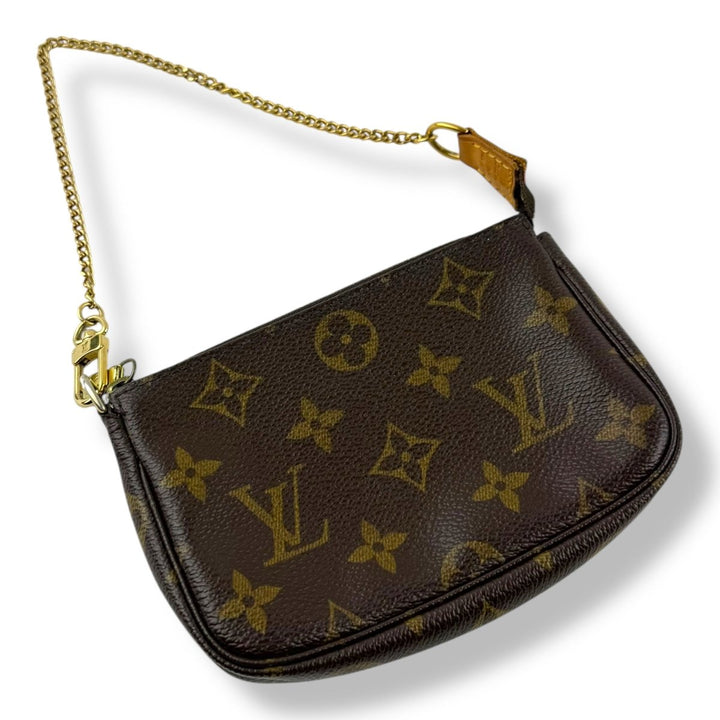 Louis Vuitton Mini Pochette Accessories Brown Monogram Bag - Lux Central