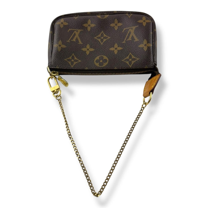 Louis Vuitton Mini Pochette Accessories Brown Monogram Bag - Lux Central