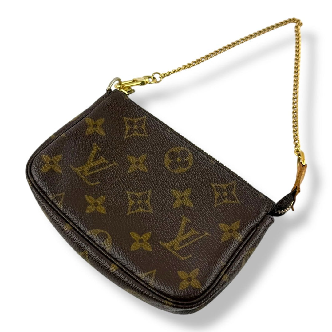 Louis Vuitton Mini Pochette Accessories Brown Monogram Bag - Lux Central