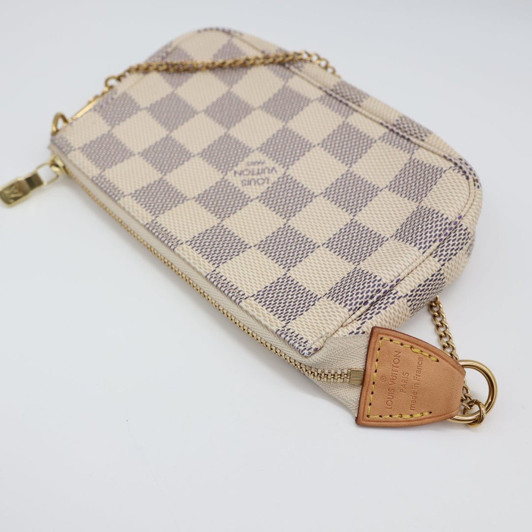 Louis Vuitton Mini Pochette Accessories Damier Azur Bag - Lux Central
