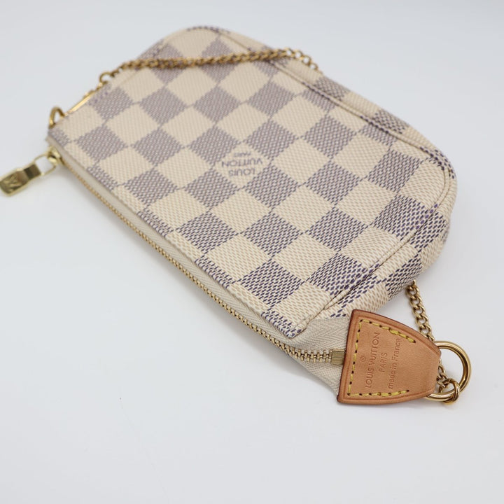 Louis Vuitton Mini Pochette Accessories Damier Azur Bag - Lux Central