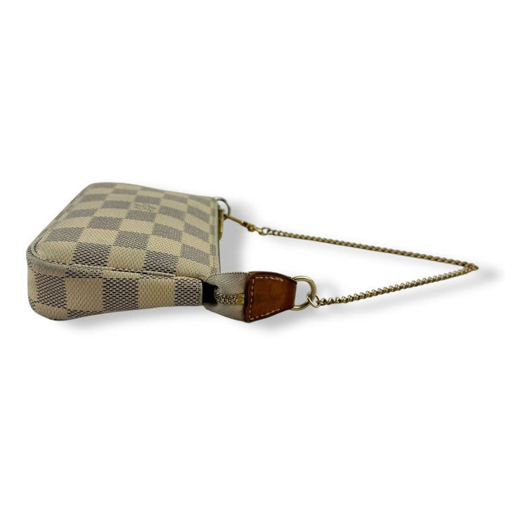 Louis Vuitton Mini Pochette Accessories Damier Azur Bag - Lux Central