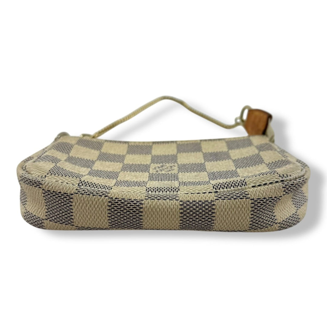 Louis Vuitton Mini Pochette Accessories Damier Azur Bag - Lux Central