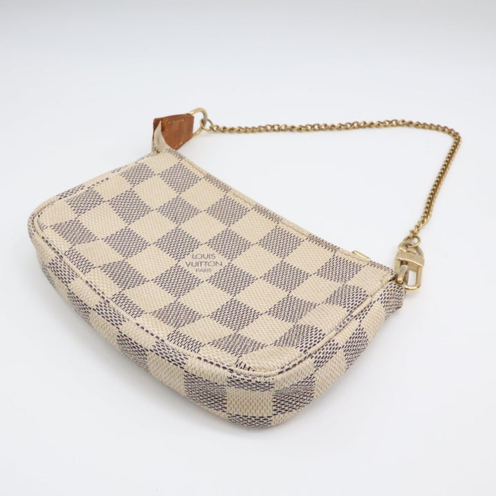 Louis Vuitton Mini Pochette Accessories Damier Azur Bag - Lux Central