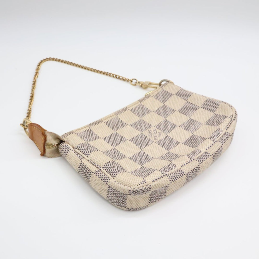 Louis Vuitton Mini Pochette Accessories Damier Azur Bag - Lux Central