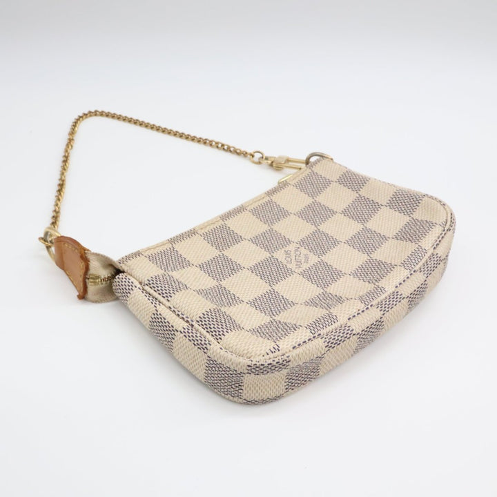 Louis Vuitton Mini Pochette Accessories Damier Azur Bag - Lux Central