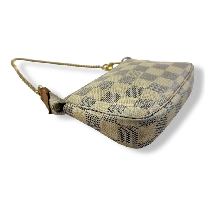 Louis Vuitton Mini Pochette Accessories Damier Azur Bag - Lux Central