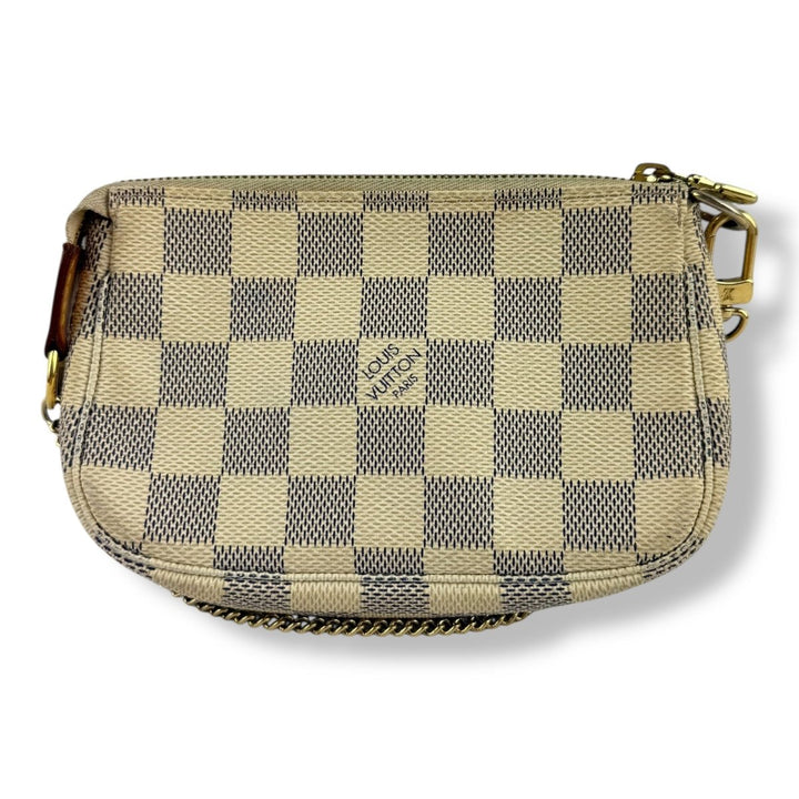 Louis Vuitton Mini Pochette Accessories Damier Azur Bag - Lux Central
