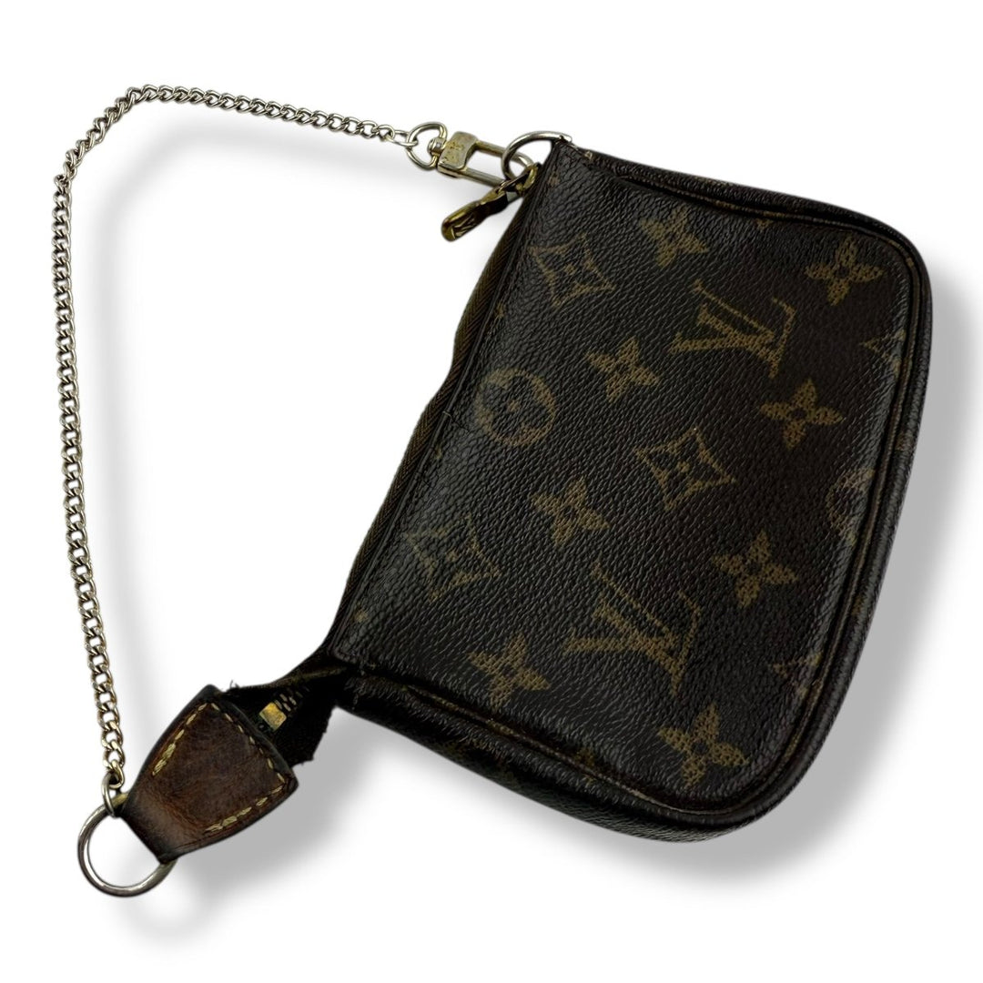 Louis Vuitton Mini Pochette Accessories Damier Brown Bag - Lux Central