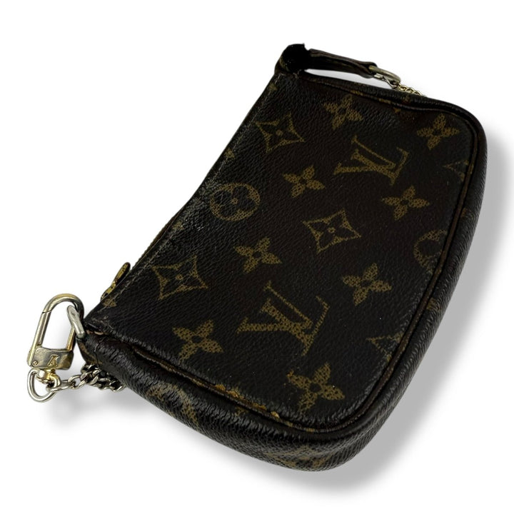 Louis Vuitton Mini Pochette Accessories Damier Brown Bag - Lux Central