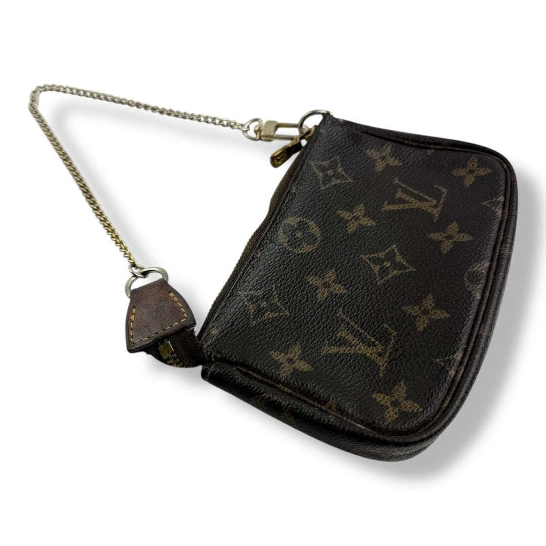 Louis Vuitton Mini Pochette Accessories Damier Brown Bag - Lux Central