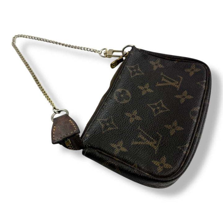 Louis Vuitton Mini Pochette Accessories Damier Brown Bag - Lux Central