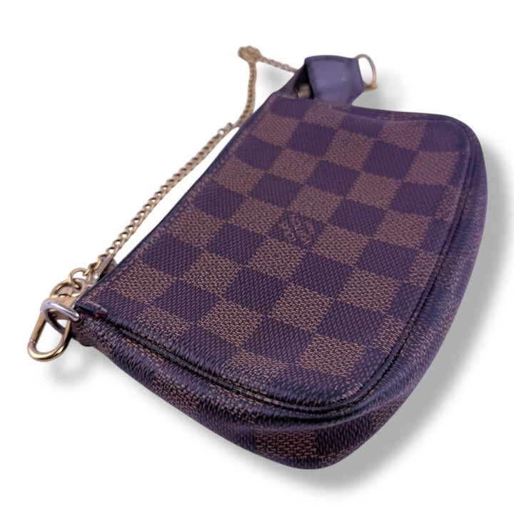 Louis Vuitton Mini Pochette Accessories Damier Brown Bag - Lux Central