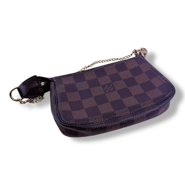 Louis Vuitton Mini Pochette Accessories Damier Brown Bag - Lux Central
