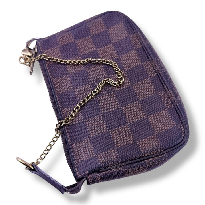 Louis Vuitton Mini Pochette Accessories Damier Brown Bag - Lux Central