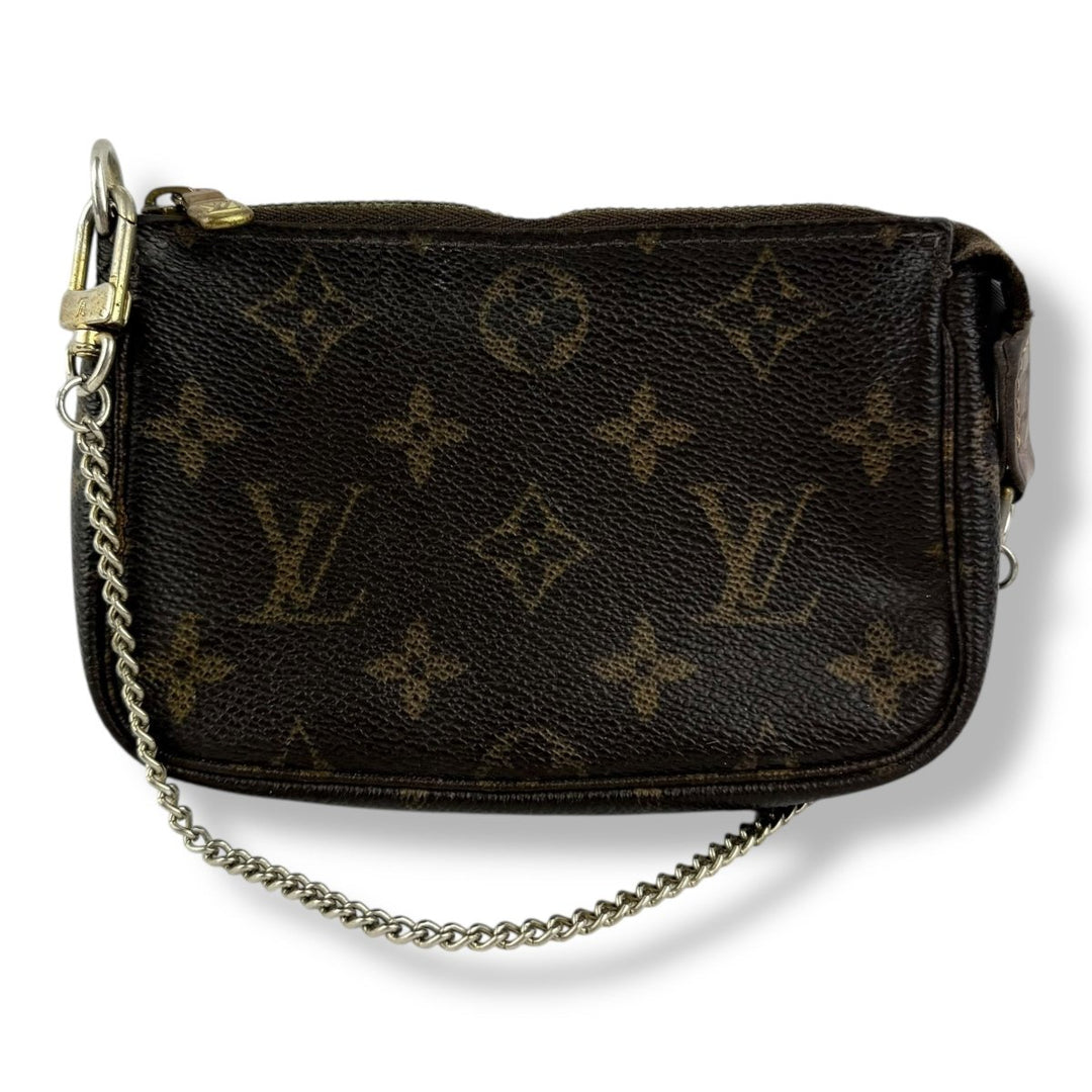 Louis Vuitton Mini Pochette Accessories Damier Brown Bag - Lux Central