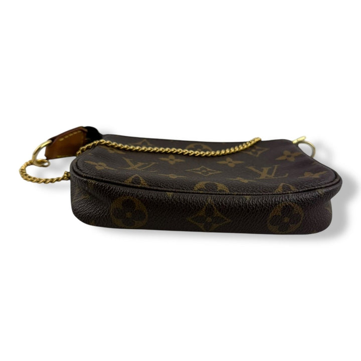 Louis Vuitton Mini Pochette Accessories Monogram Brown Bag - Lux Central
