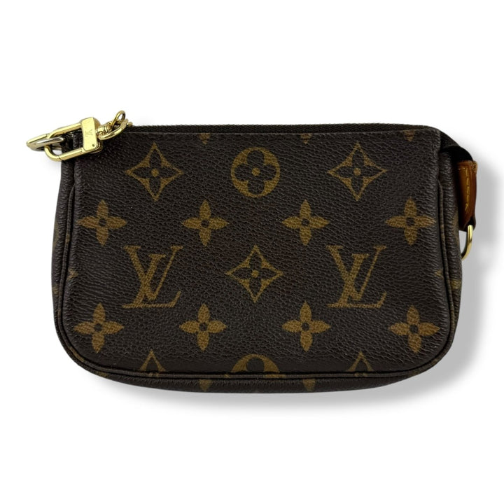 Louis Vuitton Mini Pochette Accessories Monogram Brown Bag - Lux Central