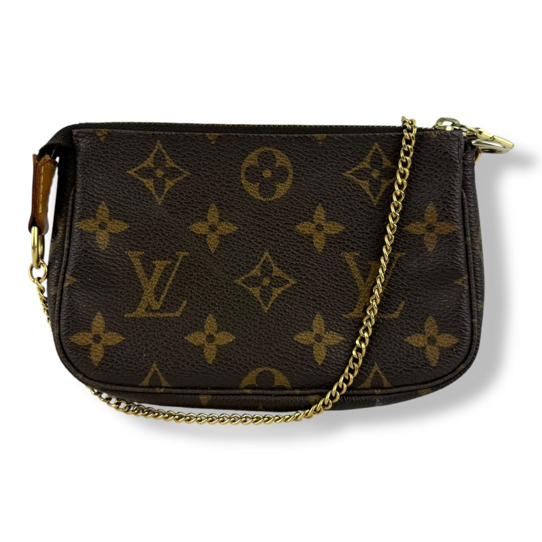 Louis Vuitton Mini Pochette Accessories Monogram Brown Bag - Lux Central