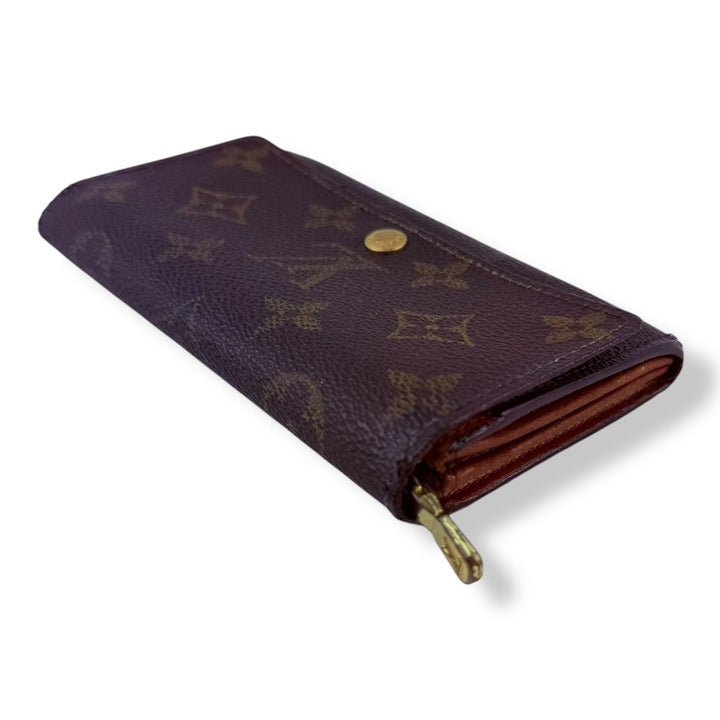 Louis Vuitton Monogram Brown Compact Zippy Wallet - Lux Central
