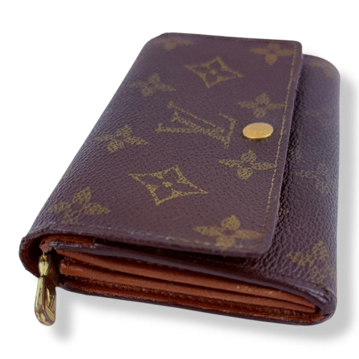 Louis Vuitton Monogram Brown Compact Zippy Wallet - Lux Central