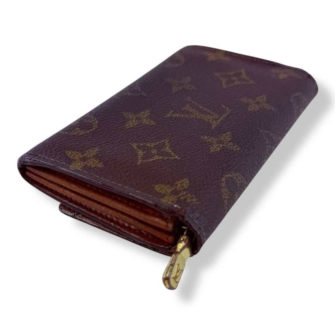 Louis Vuitton Monogram Brown Compact Zippy Wallet - Lux Central