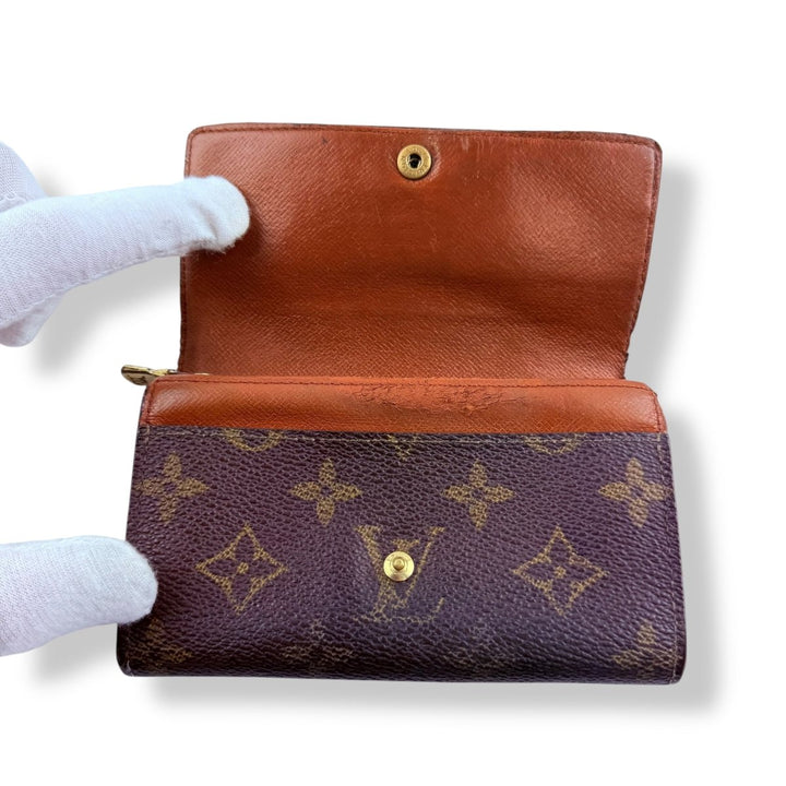 Louis Vuitton Monogram Brown Compact Zippy Wallet - Lux Central