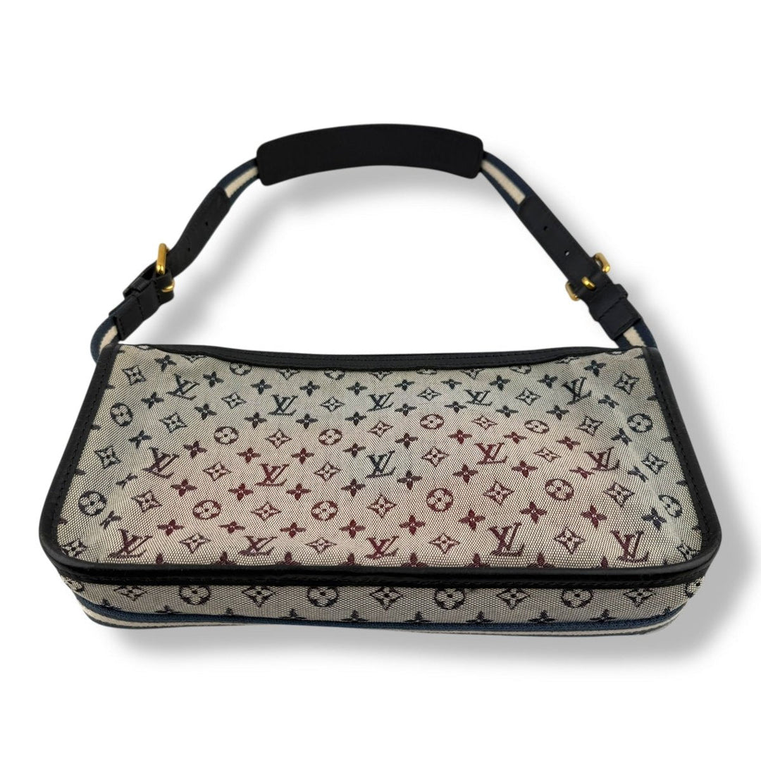 Louis Vuitton Monogram Mini Lin Pochette Kathleen Blue Bag - Lux Central