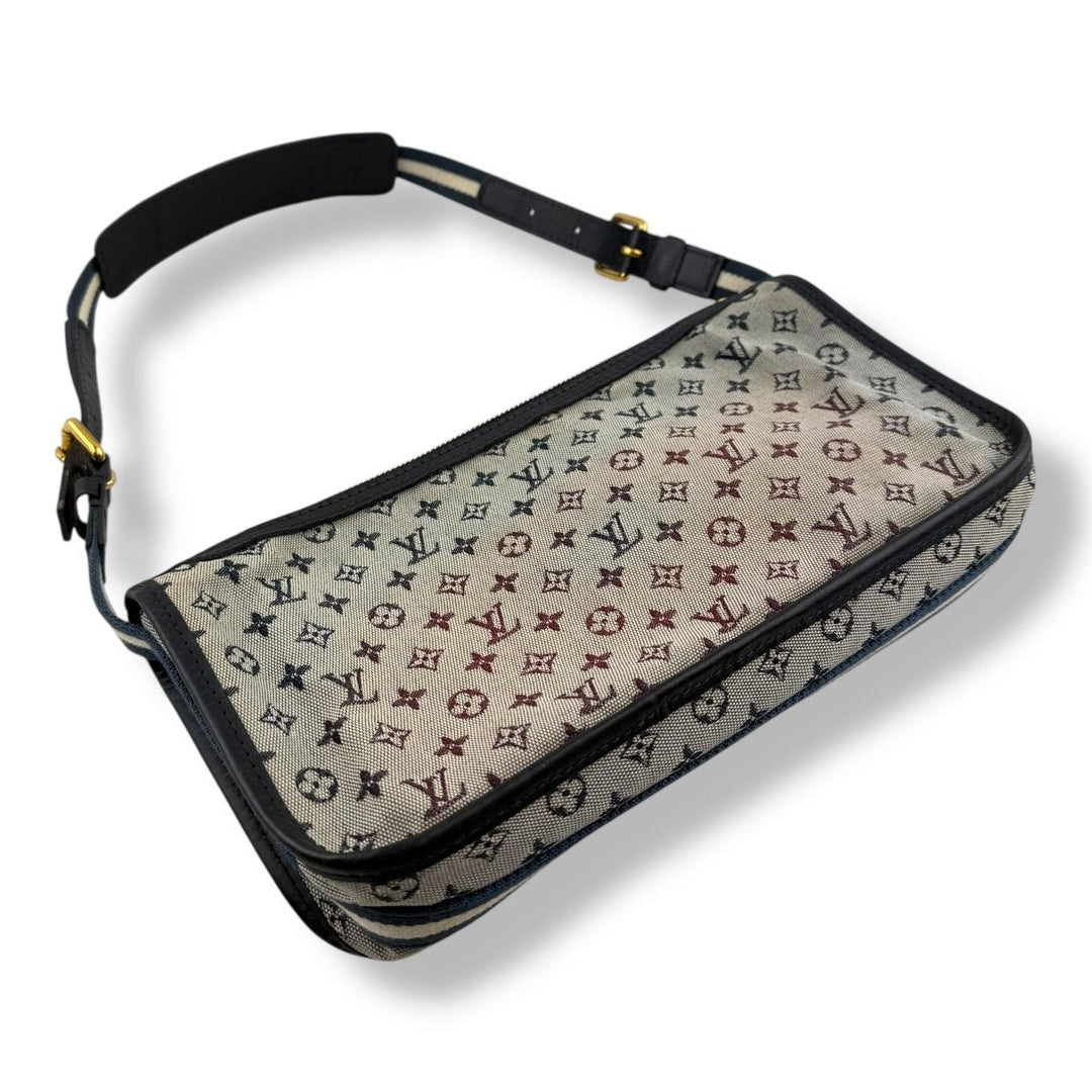 Louis Vuitton Monogram Mini Lin Pochette Kathleen Blue Bag - Lux Central
