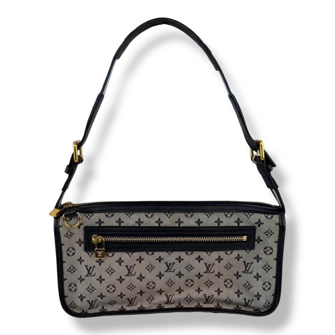 Louis Vuitton Monogram Mini Lin Pochette Kathleen Blue Bag - Lux Central