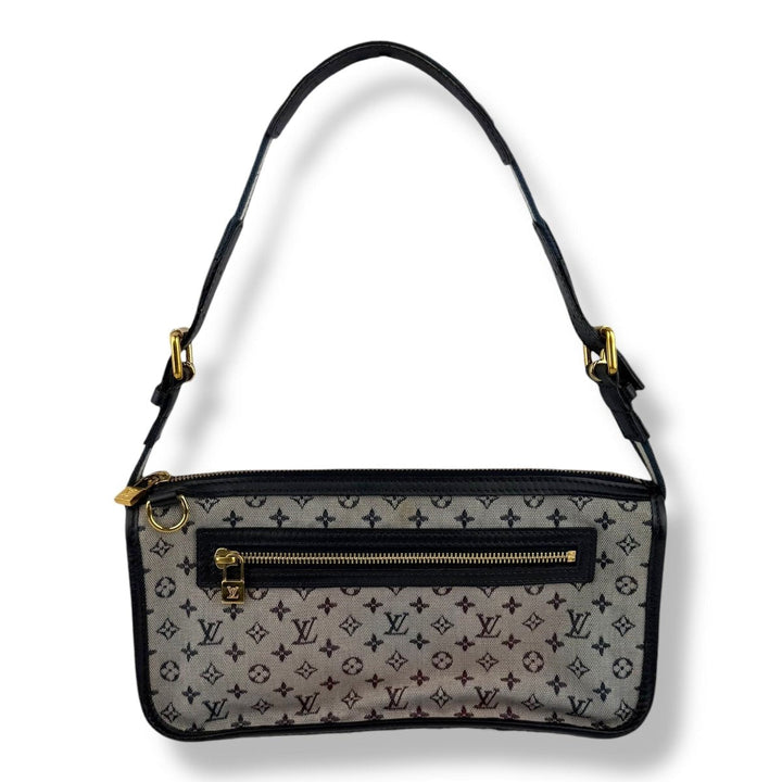 Louis Vuitton Monogram Mini Lin Pochette Kathleen Blue Bag - Lux Central