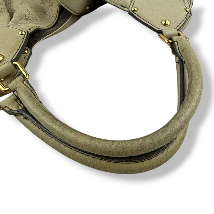 Louis Vuitton Monogram Olive Mahina Leather Surya Tote Bag - Lux Central