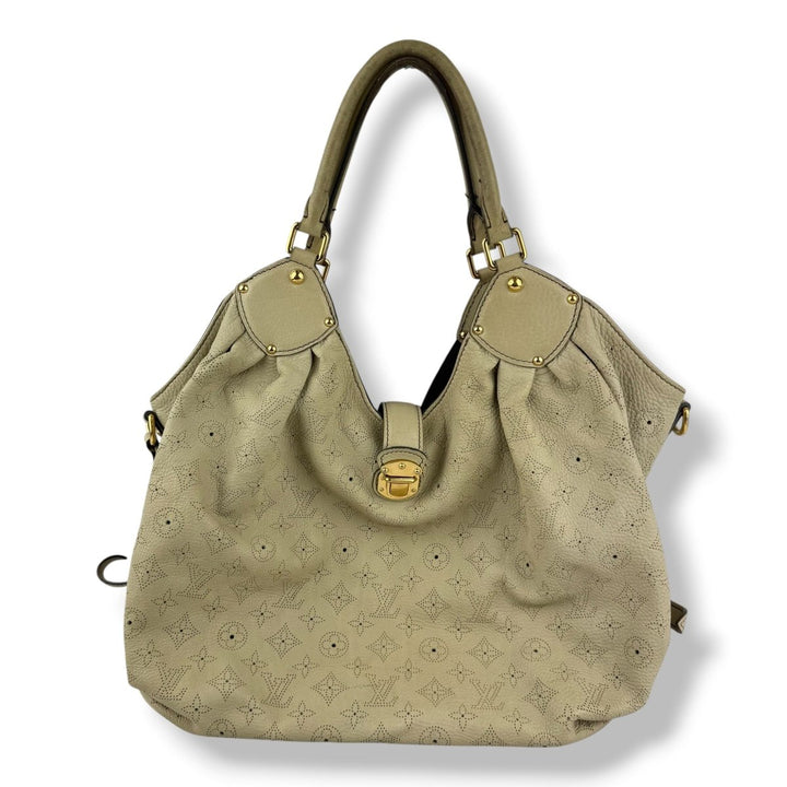 Louis Vuitton Monogram Olive Mahina Leather Surya Tote Bag - Lux Central