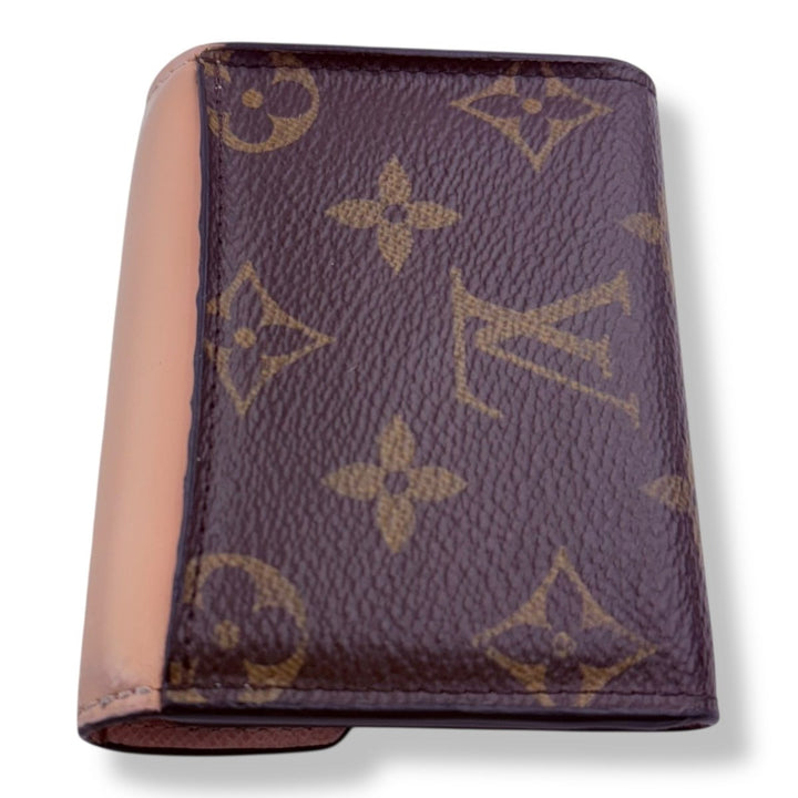 Louis Vuitton Monogram Portefeuille Zoe Rose Ballerine Tri - fold Wallet - Lux Central