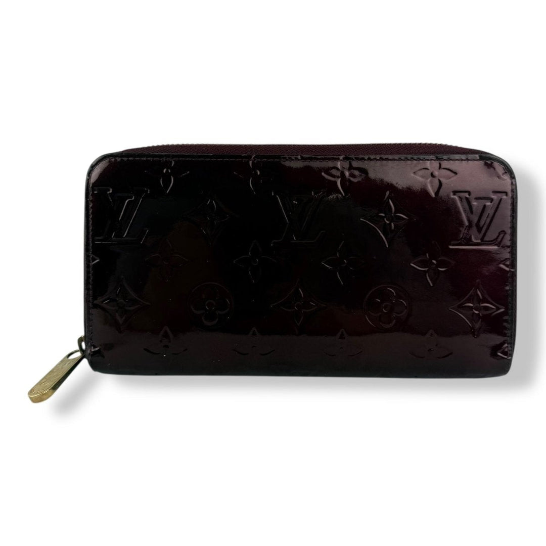 Louis Vuitton Monogram Vernis Red Zippy Purse - Lux Central