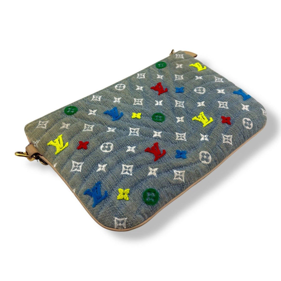 Louis Vuitton Monogram Wave Pochette Zip Handbag - Lux Central