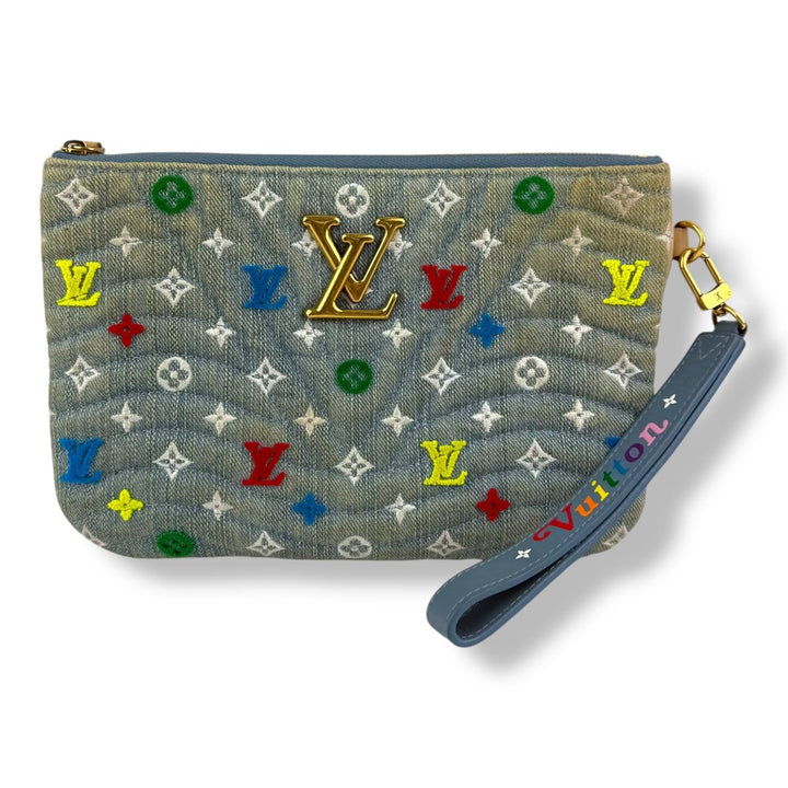Louis Vuitton Monogram Wave Pochette Zip Handbag - Lux Central