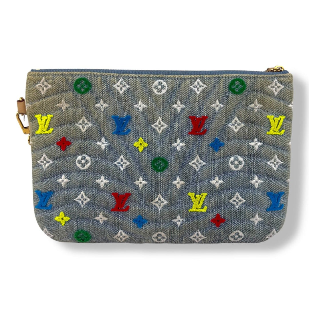 Louis Vuitton Monogram Wave Pochette Zip Handbag - Lux Central