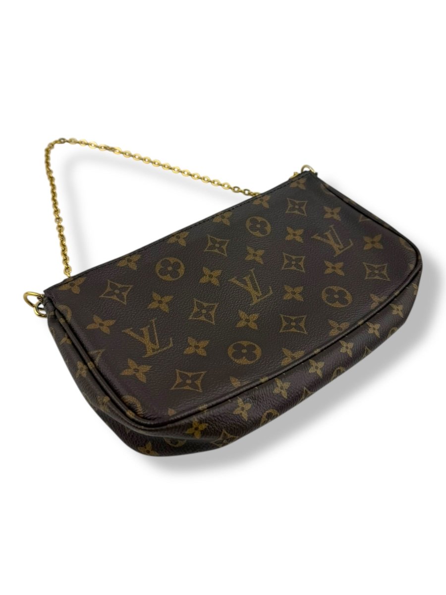 Louis Vuitton Multi Pochette Accessories Brown Monogram Handbag - Lux Central